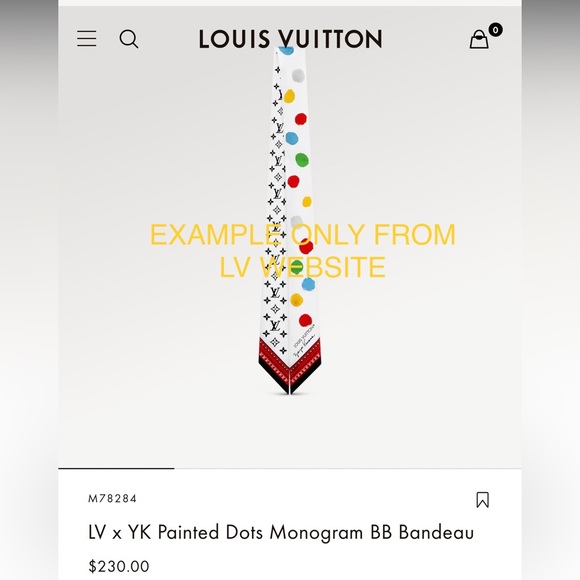 Dots Bag scarf bandeau that resembles the LV X Kusama 2023 Painted Dot NEW - Picture 2 of 4